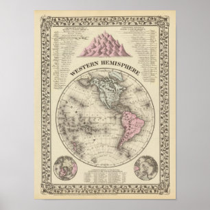 Póster Hemisfério ocidental 16
