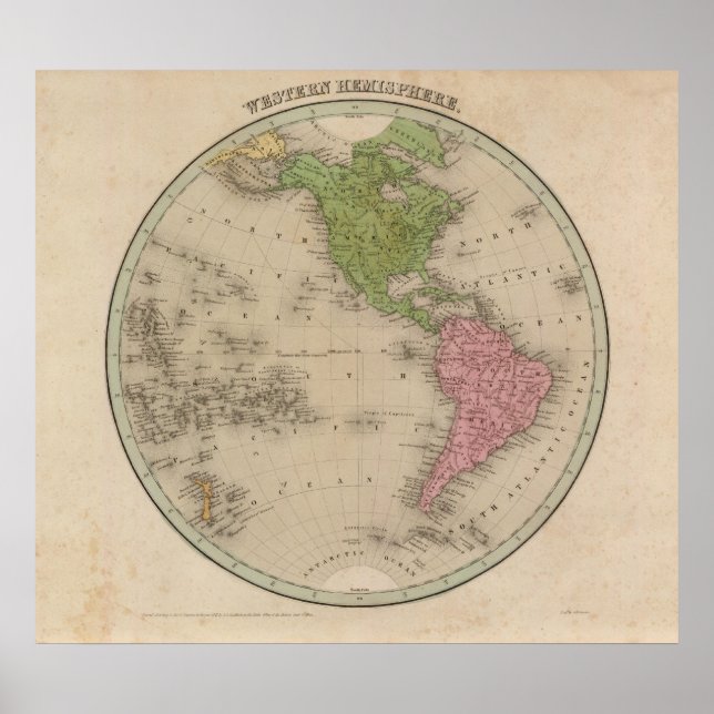 Póster Hemisfério ocidental 9 (Frente)