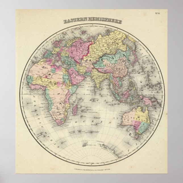 Póster Hemisfério Oriental 16 (Frente)