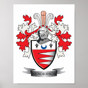 Poster Henderson Family Crest Casaco de Armas
