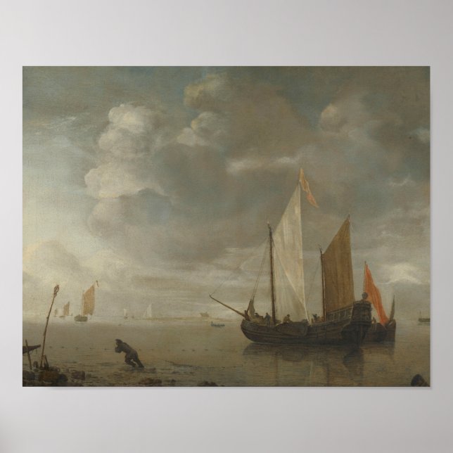 Poster Hendrick Dubbels - Mar Calmo (Frente)