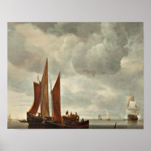 Poster Hendrick Dubbels - Navios Fora de Dordrecht