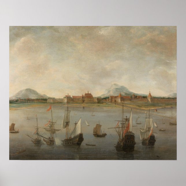 Poster Hendrick Dubbels - Vista da Batavia (Frente)