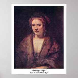 Póster Hendrickje Stoffels por Rembrandt Van Rijn