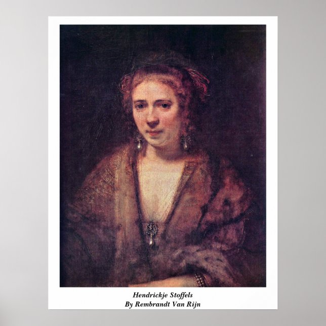 Póster Hendrickje Stoffels Por Rembrandt Van Rijn (Frente)