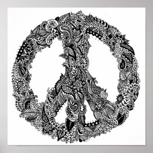 Póster Henna Sinal de Paz