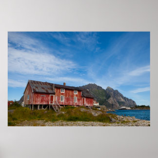 Póster Henningsvæ r - Lofoten - Noruega