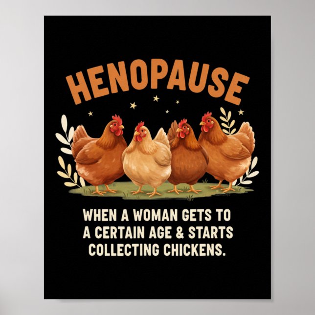 Poster Henopause Quando Uma Mulher Chega a Uma Certa Idad (Frente)