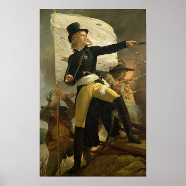 Póster Henri de La Rochejaquelein , líder da (Frente)