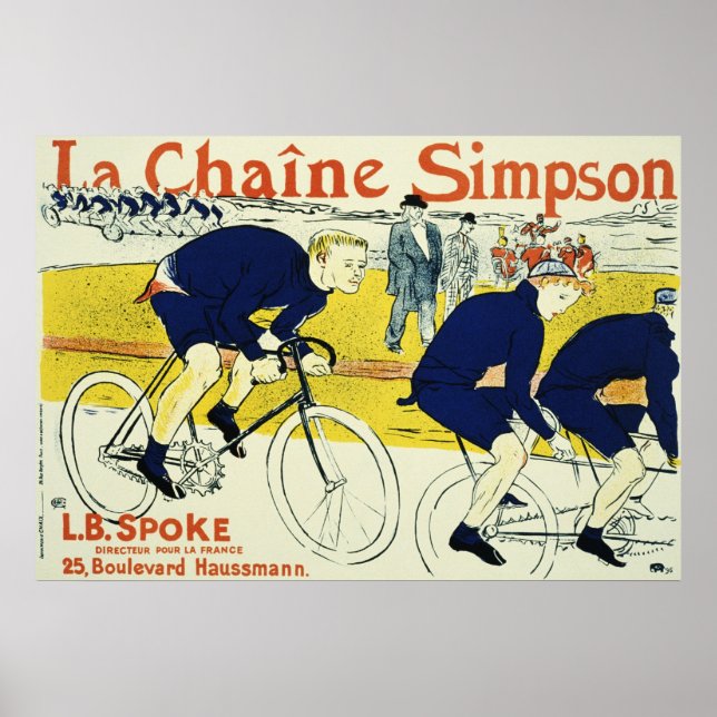 Póster Henri de Toulouse La Chaine Simpson (Frente)