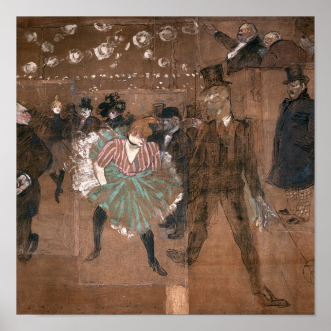 Poster Henri de Toulouse-Lautrec | Dança no Rouge (Frente)
