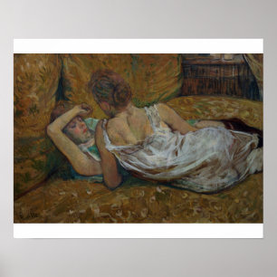 Póster Henri de Toulouse-Lautrec   dois amigos (pastel)