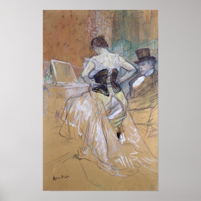 Poster Henri de Toulouse-Lautrec | Mulher no seu banheiro (Frente)