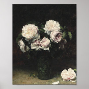 Poster Henri Fantin-Latour Rosas em Vintage Art