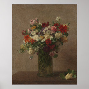 Poster Henri Fantin-Latour Vintage Flores da Normandia