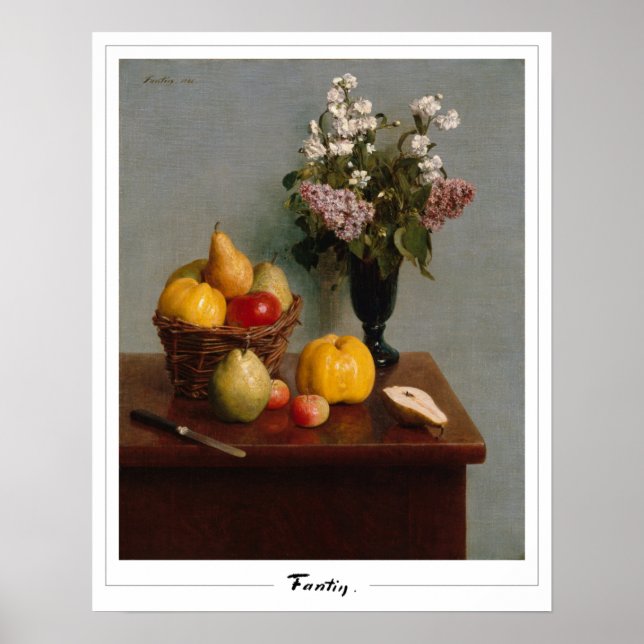Poster Henri Fantin-Latour Zedign Cartaz de Arte #146 (Frente)
