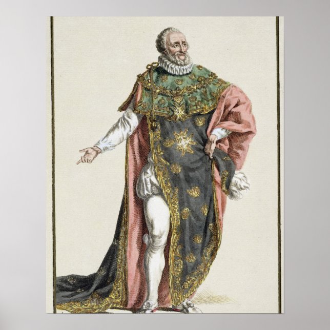 Póster Henri IV (1553-1610) King of France, de "Receuil (Frente)