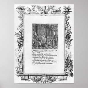 Poster Henri IV  King of France and Navarre teaching