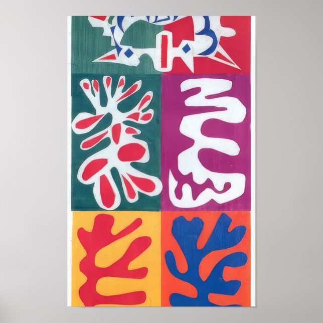 Poster Henri Matisse - Painel com Máscara - 1947 (Frente)