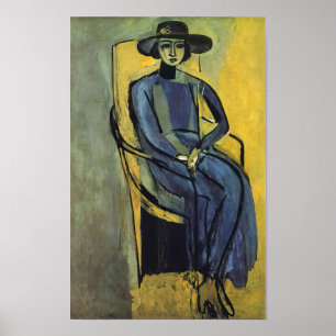 Poster Henri Matisse - Retrato de Greta Prozor - 1916