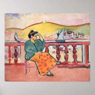 Poster Henri Matisse - Senhora num Terraço - 1907