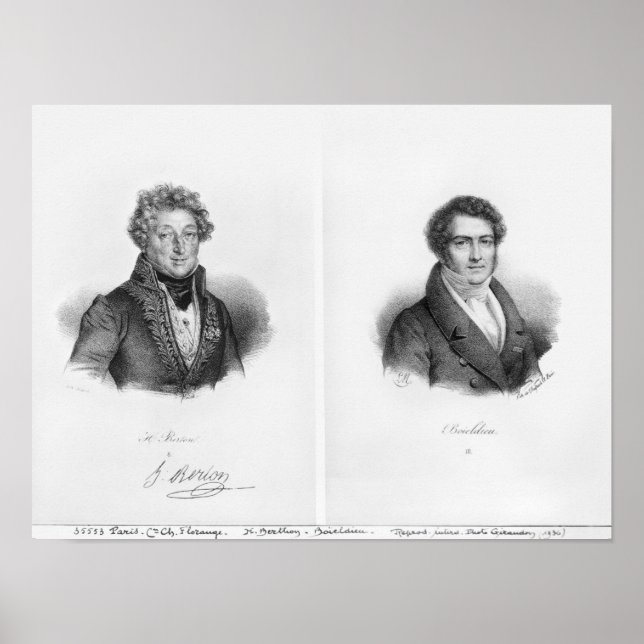 Póster Henri Montan Berton e Francois Adrien (Frente)