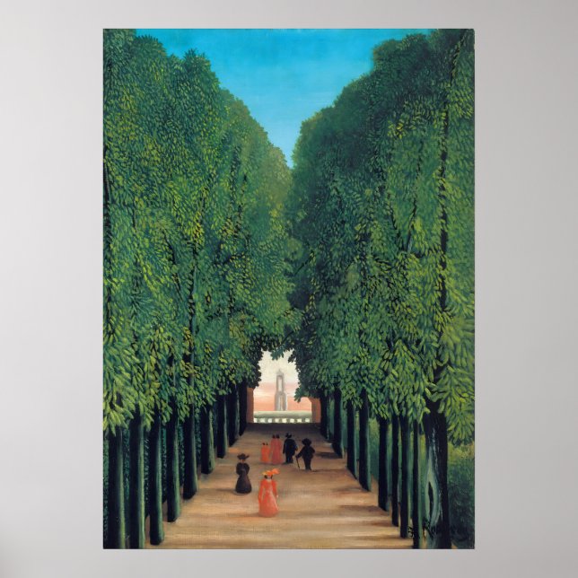 Poster Henri Rousseau - A Avenida no Parque da Nuvem-Sant (Frente)