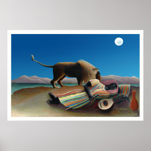 Poster Henri Rousseau - A Cigana Adormecida