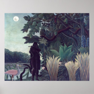 Poster Henri Rousseau - A Cobra Charmer