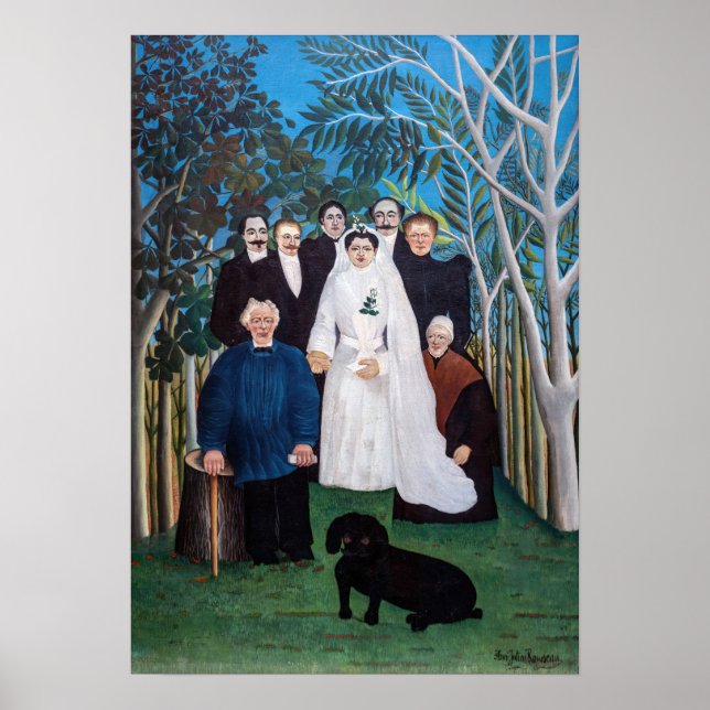 Poster Henri Rousseau - A Festa de casamento (Frente)