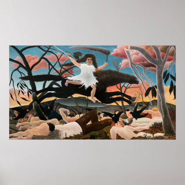 Poster Henri Rousseau - A Guerra (Frente)
