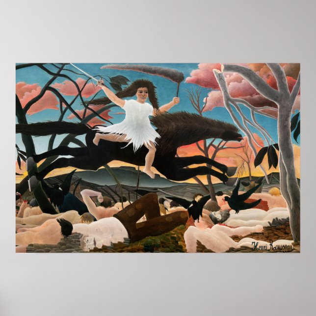 Poster Henri Rousseau - A Guerra (Frente)