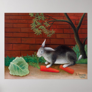 Poster Henri Rousseau - A Refeição do Coelho