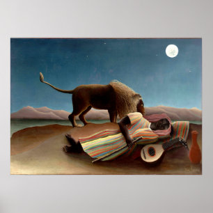 Poster Henri Rousseau - Cigarro Dormindo