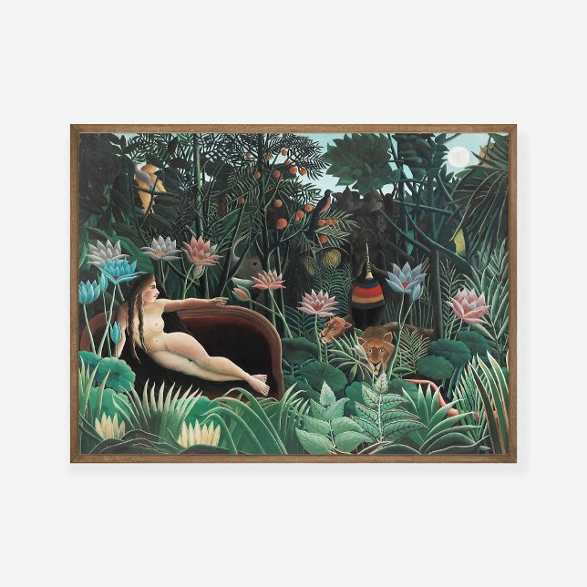 Poster Henri Rousseau Dream 1910 Exposição de Arte (Criador carregado)