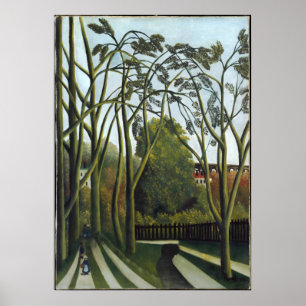 Poster Henri Rousseau - Encontro na Floresta