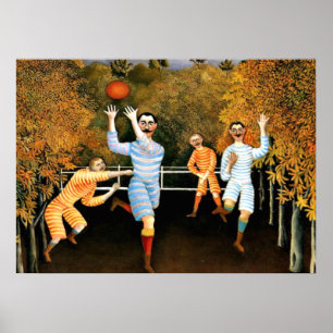 Poster Henri Rousseau - Jogadores De Futebol