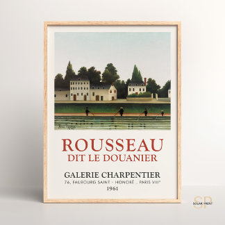 Poster Henri Rousseau Landscape and Four Fish Art Pr