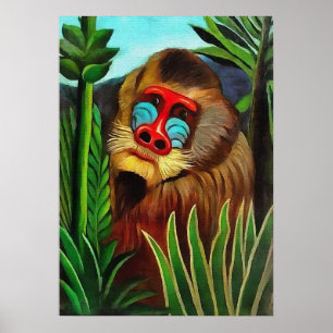 Poster Henri Rousseau - Mandrill na Selva