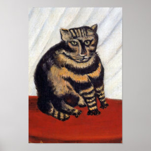 Poster Henri Rousseau - o gato de tigre (Le Conversa