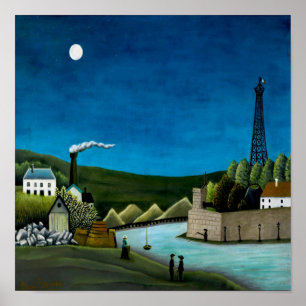 Poster Henri Rousseau - O Sena de Suresnes
