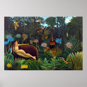 Poster Henri Rousseau O sonho de 1910 (quadro padrão)