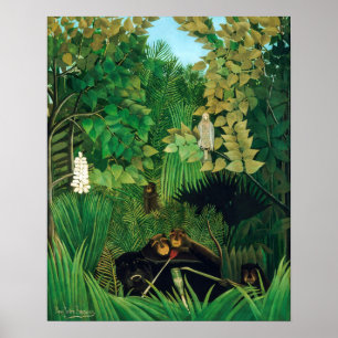 Poster Henri Rousseau - Os Alegres Bufões