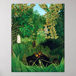 Poster Henri Rousseau - Os Jesters Feliz