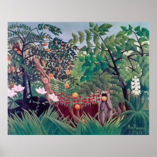 Poster Henri Rousseau - Paisagem Exótica