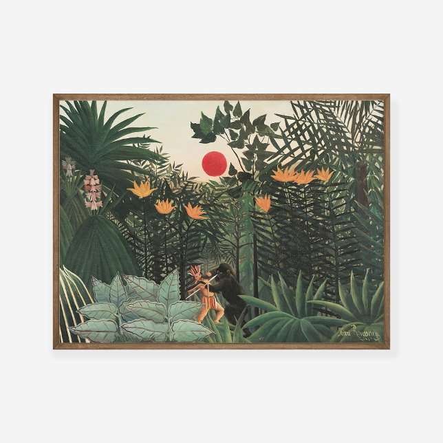Poster Henri Rousseau Paisagem Tropical (Criador carregado)
