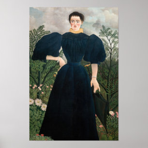 Poster Henri Rousseau - Retrato de Madame M.