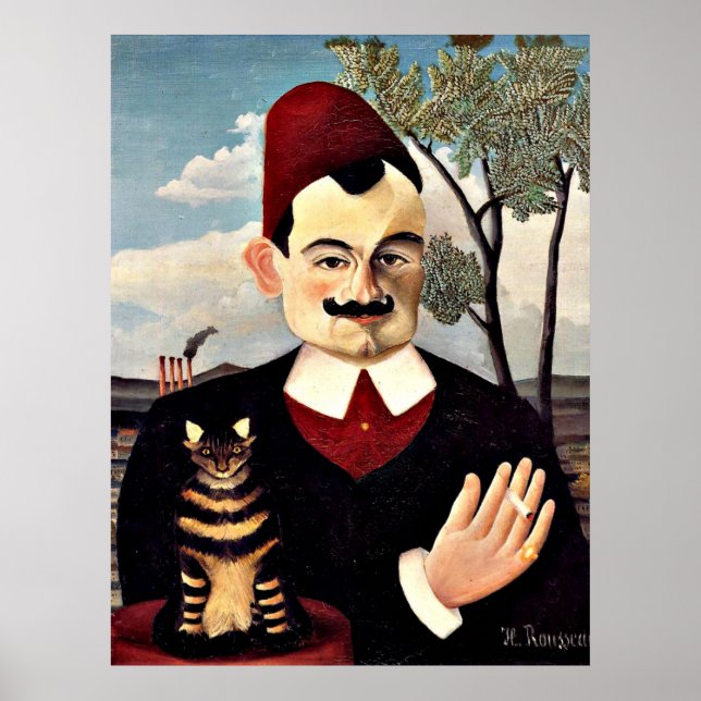 Poster Henri Rousseau - Retrato de Monsieur X (Frente)