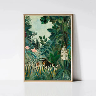 Poster Henri Rousseau, Selva Equatorial   Vintage Tropic