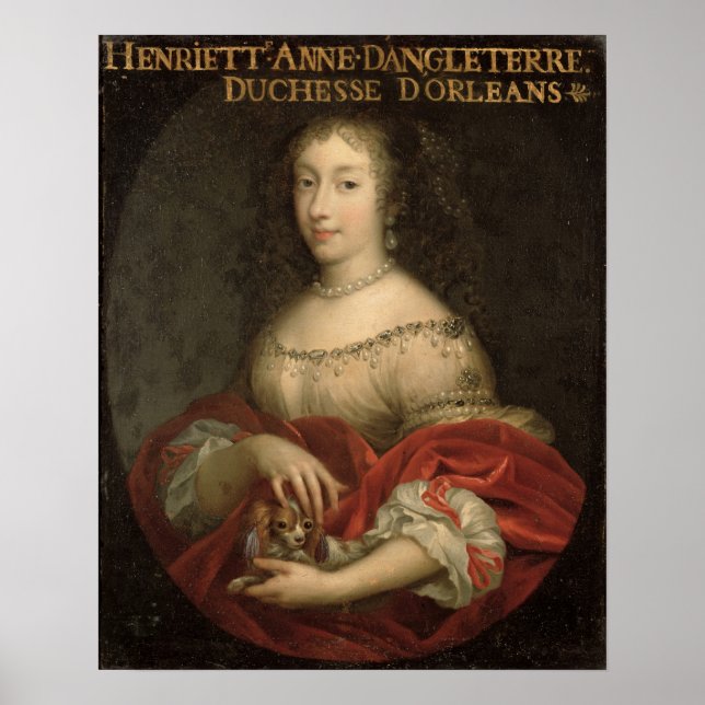 Póster Henrietta Anne Duquesa de Orleans (Frente)